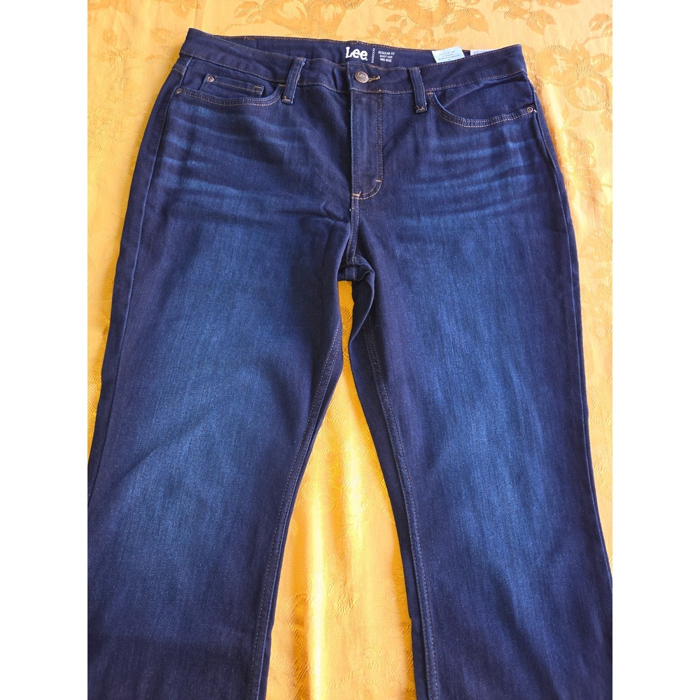 Lee Regular Fit Boot Cut Mid Rise Jeans Nightshade Blue 16 M 101CMBEW2